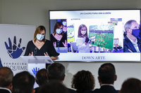 Isabel Franco inaugura la exposición 'Down Arte, un cuadro para una ilusión' de la Fundación Lorquimur (2)