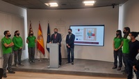 El director general del Medio Natural, Fulgencio Perona, durante la presentación de la colección de vídeos sobre espacios naturales de la Región