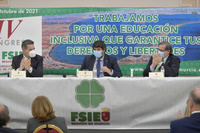 López Miras defiende en el Congreso de Federación de Sindicatos Independientes de la Enseñanza de la Región de Murcia "el modelo educativo basado en la libertad" (3)