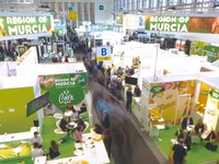 Imagen del stand de la Región de Murcia en Fruit Logistica en ediciones anteriores
