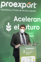 López Miras felicita al nuevo presidente de Proexport y señala los retos del sector "que afrontaremos juntos"