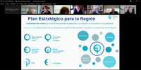 El consejero de Economía, Hacienda y Administración Digital, Luis Alberto Marín, presentó hoy por videoconferencia los 12 ejes iniciales a varios de los agentes sociales y económicos que participan en la elaboración del Plan Estratégico 2021-2027