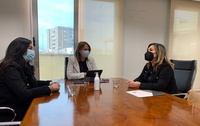 Isabel Franco se reúne con la alcaldesa de Alguazas para analizar el desarrollo de las política sociales del municipio
