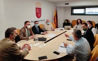 El director general de Energía se reúne con el alcalde de Lorca y representantes de Iberdrola para analizar el proyecto de la línea eléctrica Hinojar-Águilas