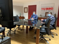 Reunión del director general de Seguridad Ciudadana y Emergencias para acordar las prácticas de tiro de las policías locales