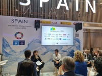 Stand de la Región de Murcia en el IX Foro Mundial del Agua que se celebra en Senegal