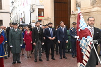 El presidente López Miras, durante la Procesión del Baño de la Vera Cruz