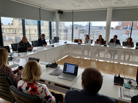 El consejero de Fomento e Infraestructuras, José Ramón Díez de Revenga, durante la reunión de la Asamblea General del Consejo de Regiones Aeroportuarias...
