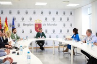 Reunión celebrada esta mañana en la sede de la Consejería de Turismo en Cartagena
