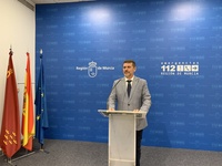 Fulgencio Perona, durante la rueda de prensa ofrecida ante el incremento de temperaturas