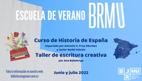 Cartel de las dos actividades enmarcadas en la 'Escuela de verano Biblioteca Regional de la Región de Murcia'