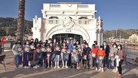 Imagen de una de las visitas de estudiantes al Puerto de Cartagena