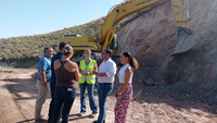 Visita a la obra en la carretera regional RM-D8