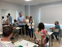 La directora de Movilidad y Litoral, Marina Munuera, durante la última prueba para la obtención de títulos náuticos celebrada el pasado mes de ma...