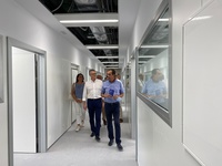 El consejero de Salud, Juan José Pedreño, visitó hoy las obras del nuevo Laboratorio Regional de Salud Pública