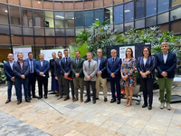 El director general de Territorio y Arquitectura, Jaime Pérez Zulueta, el alcalde de Torre Pacheco, Antonio León, el director general de Ifepa, Antonio...