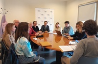 El director general del ICA, Manuel Cebrián, en la reunión con los promotores de los proyectos para diversificar la oferta cultural en áreas no u...