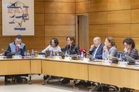 La consejera Isabel Franco en la reunión del Consejo Territorial de Servicios Sociales y del Sistema para la Autonomía y Atención a la Dependencia que se ha celebrado en Madrid