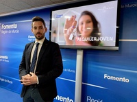 El director general de Vivienda, José Francisco Lajara, durante la presentación del balance de las ayudas de alquiler de la estrategia `Haciendo ...