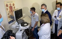 El consejero de Salud, Juan José Pedreño, visita la Unidad de Radiología del hospital de Cieza, donde han comenzado las obras para instalar un nuevo...