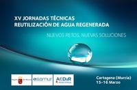 Cartel anunciador de las jornadas técnicas de Esamur, que se van a celebrar en Cartagena.