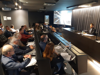 El director general de Vivienda, José Francisco Lajara, durante las jornadas informativas sobre ayudas a la rehabilitación y mejora de la eficiencia...