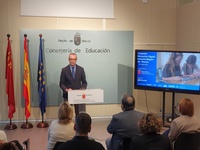 El consejero Víctor Marín, durante la presentación del Congreso