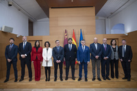 López Miras, junto a los secretarios generales de las Consejerías del Gobierno regional