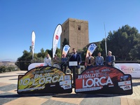 El director del Itrem, Juan Francisco Martínez, interviene en la presentación de los rallyes de Lorca.