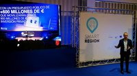 El director general de Informática y Transformación Digital, Javier Martínez, en un momento de la presentación de la plataforma que permitirá a los...