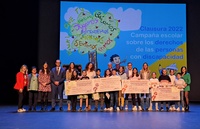 El consejero Víctor Marín participa en la entrega de premios del concurso de dibujo 'Lip Dub' que organiza Famdif/Cocemfe