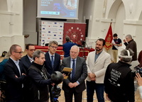 El consejero de Economía, Hacienda, Fondos Europeos y Administración Digital, Luis Alberto Marín, en un momento de la presentación del proyecto 'Semana...