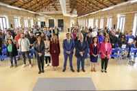 La directora del SEF, Marisa López, durante la entrega de diplomas.