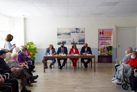 Presentación del Proyecto' Inmissio 21' con la presencia de la consejera de Política Social, Familias e Igualdad, Conchita Ruiz Caballero y el presidente...