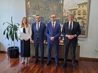El consejero Víctor Marín durante la presentación de la iniciativa.