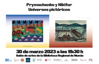 Cartel de la exposición 'Maria Prymachenko y Nikifor. Universos pictóricos', que se inaugura el jueves en la Biblioteca Regional