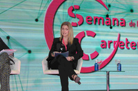 La directora general de Carreteras, María Casajús, durante su participación en el congreso nacional de la '32 Semana de la Carretera', celebrada ...