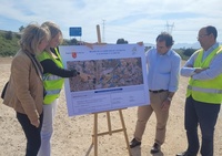 La directora general de Carreteras, María Casajús, durante la presentación de las obras de rehabilitación de la carretera de Los Beatos (RM-F39) ...