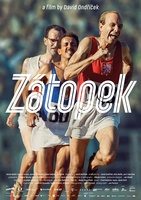 Cartel de la película documental sobre la vida del corredor checo Emil Zátopek.