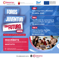 Cartel de los I Foros 'Juventud con futuro', organizados por el SEF y la Fundación Incyde