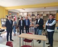 El Consejero de Educación, Formación Profesional y Empleo, Víctor Marín, visitó los IES Poeta Julián Andúgar de Santomera.
