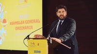 El presidente López Miras en la inauguración de la XXXVIII Asamblea General de Ucoerm