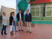 El consejero de Educación visita el colegio Cervantes de Caravaca de la Cruz