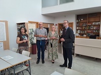 El consejero Víctor Marín visitó la Escuela Oficial de Idiomas de Murcia.