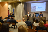 El director general de Vivienda, José Francisco Lajara, durante su participación en el I Foro de la Región de Murcia sobre rehabilitación energét...