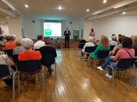 El director de Medio Ambiente, Francisco Marín, durante la charla divulgativa 'Prevención, reutilización y reciclaje de residuos' con motivo del ...