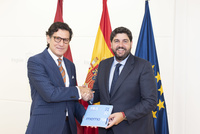 López Miras recibe al presidente del TSJ de Murcia