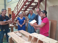 El consejero en funciones de Educación, Formación Profesional y Empleo, Víctor Marín, visitó los programas mixtos de empleo y formación subvencionados por el SEF que desarrolla el Ayuntamiento de Murcia.