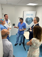 El consejero de Salud en funciones, Juan José Pedreño, visitó el hospital Morales Meseguer donde se va a instalar esta tecnología