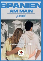 Cartel promocional del evento `Spanien am Main´ organizado por Turespaña e incluido en el festival de Frankfurt.